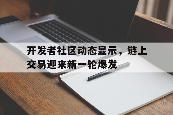 金年会下载关于开发者社区动态显示，链上交易迎来新一轮爆发的信息